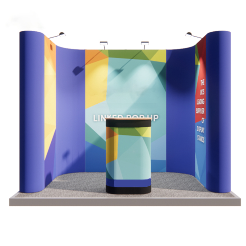 Custom Curvy Popup Trade Show Stand